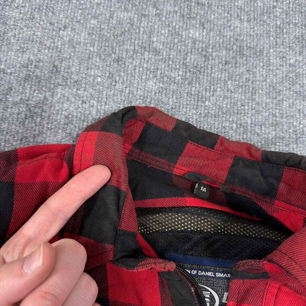 Daniel Smart Motorcycle Jacket Men Medium Red Bla… - image 8